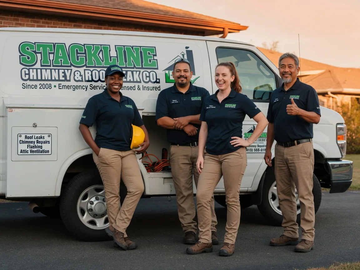 Chimney flashing repair company in Davenport, ND